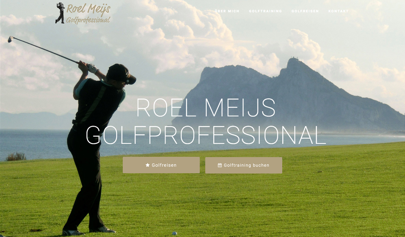 Webdesign - Roel Meijs Golfprofessional München
