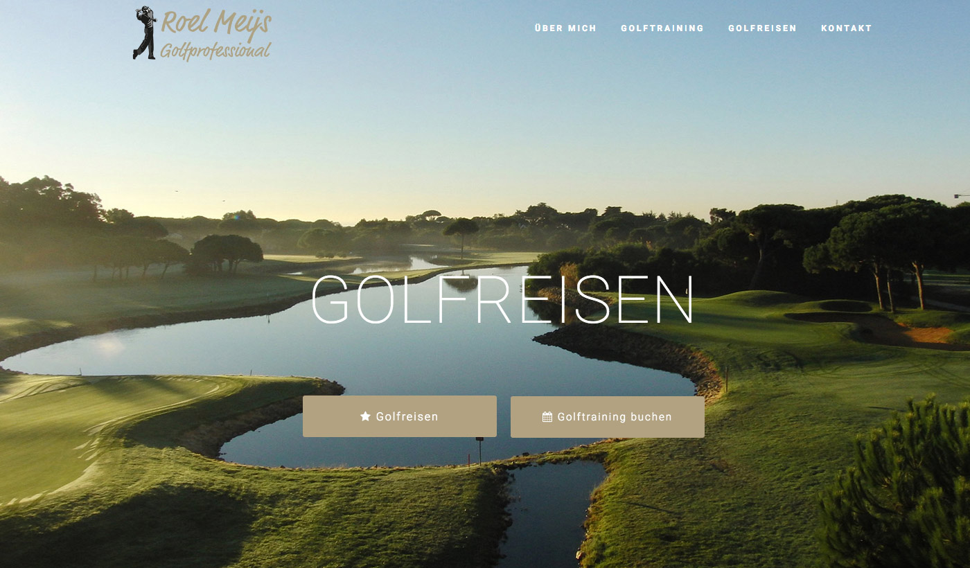 Webdesign - Roel Meijs Golfreisen